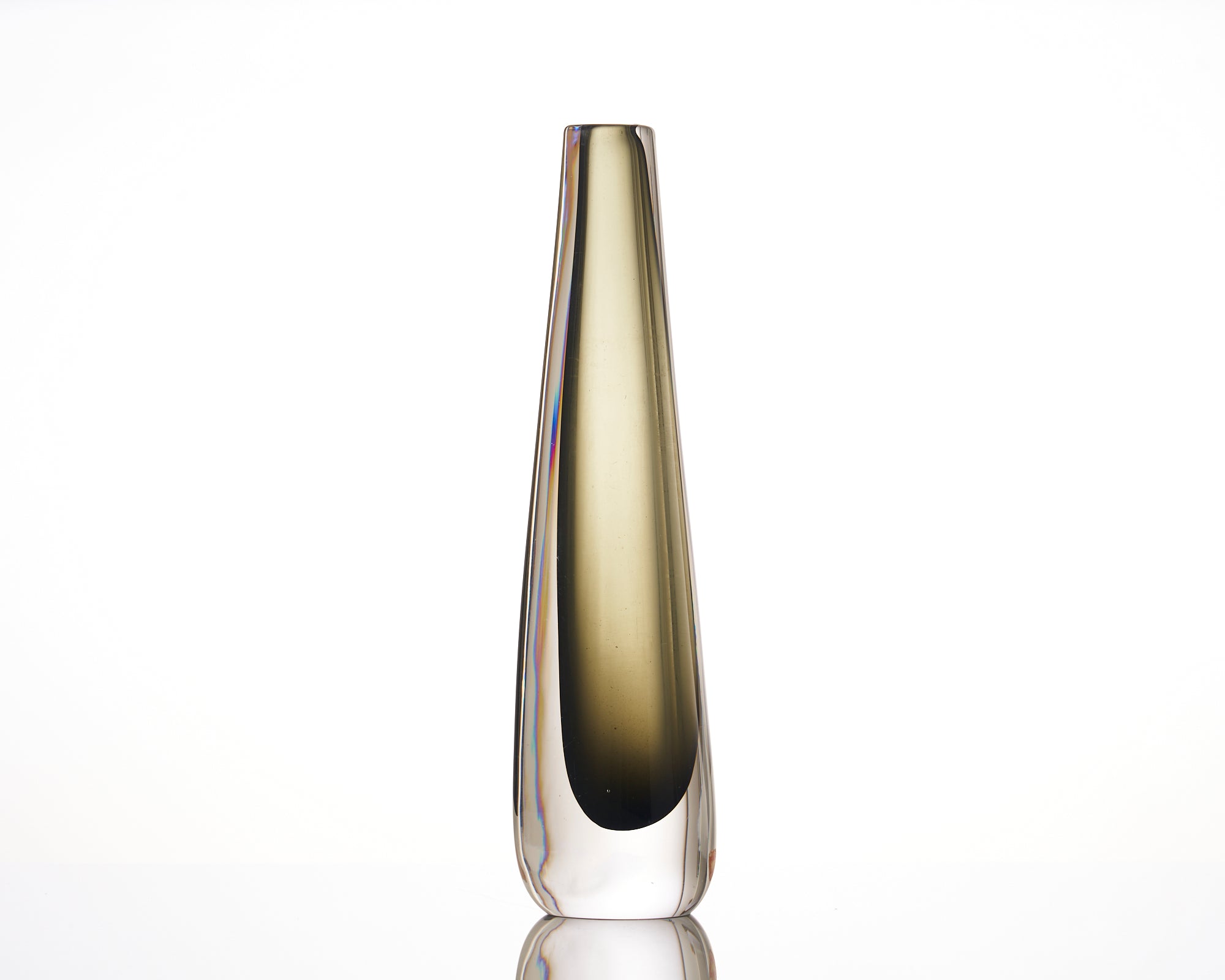 Orrefors Smoked Glass Vase by Nils Landberg