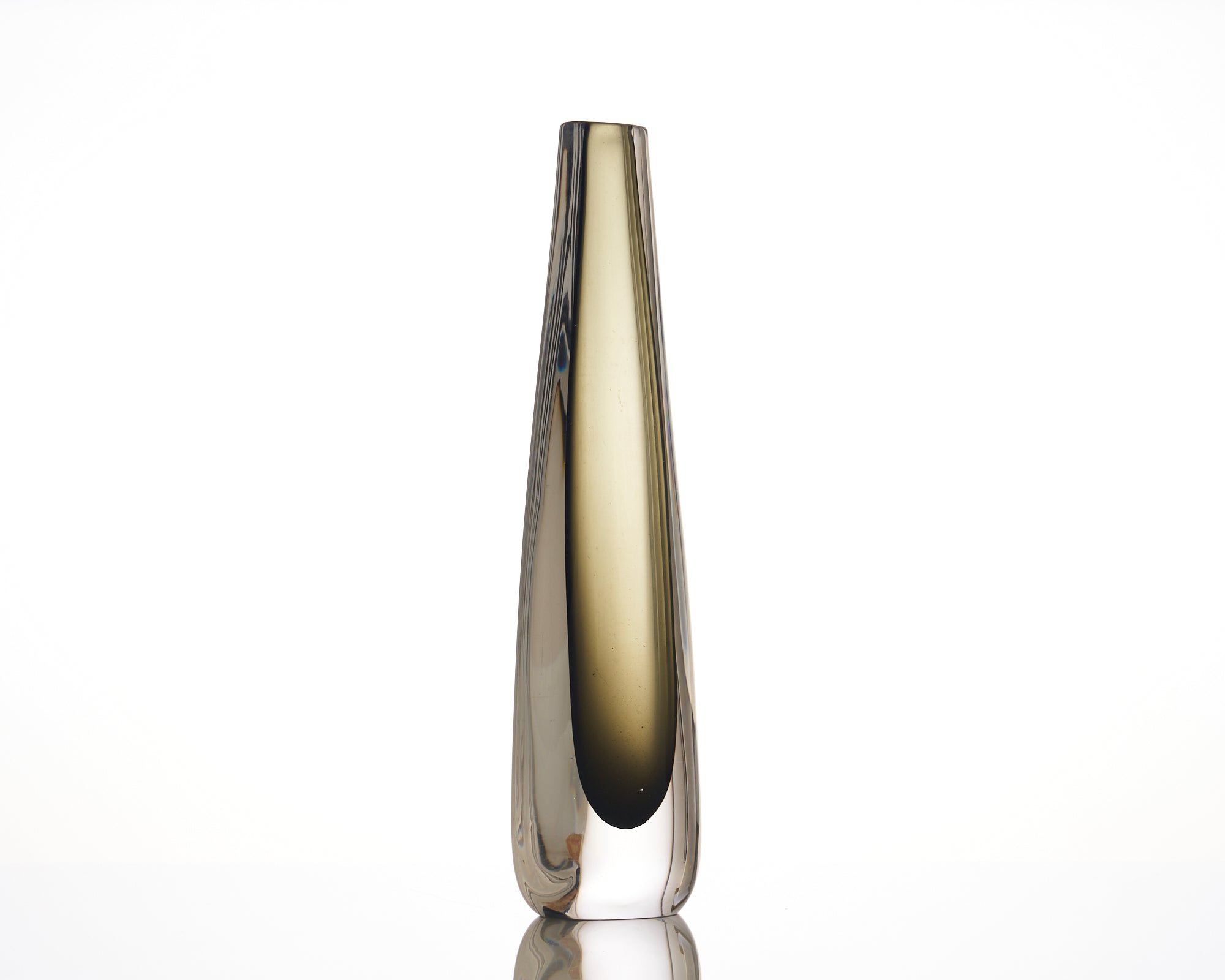 Orrefors Smoked Glass Vase by Nils Landberg