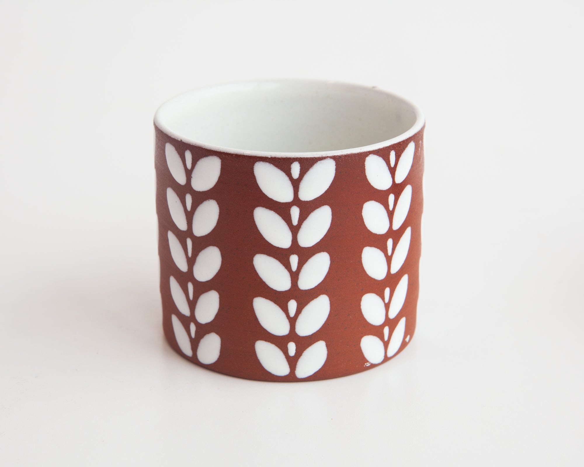 Decorated Leaf Pattern Vase by Joska Keramik