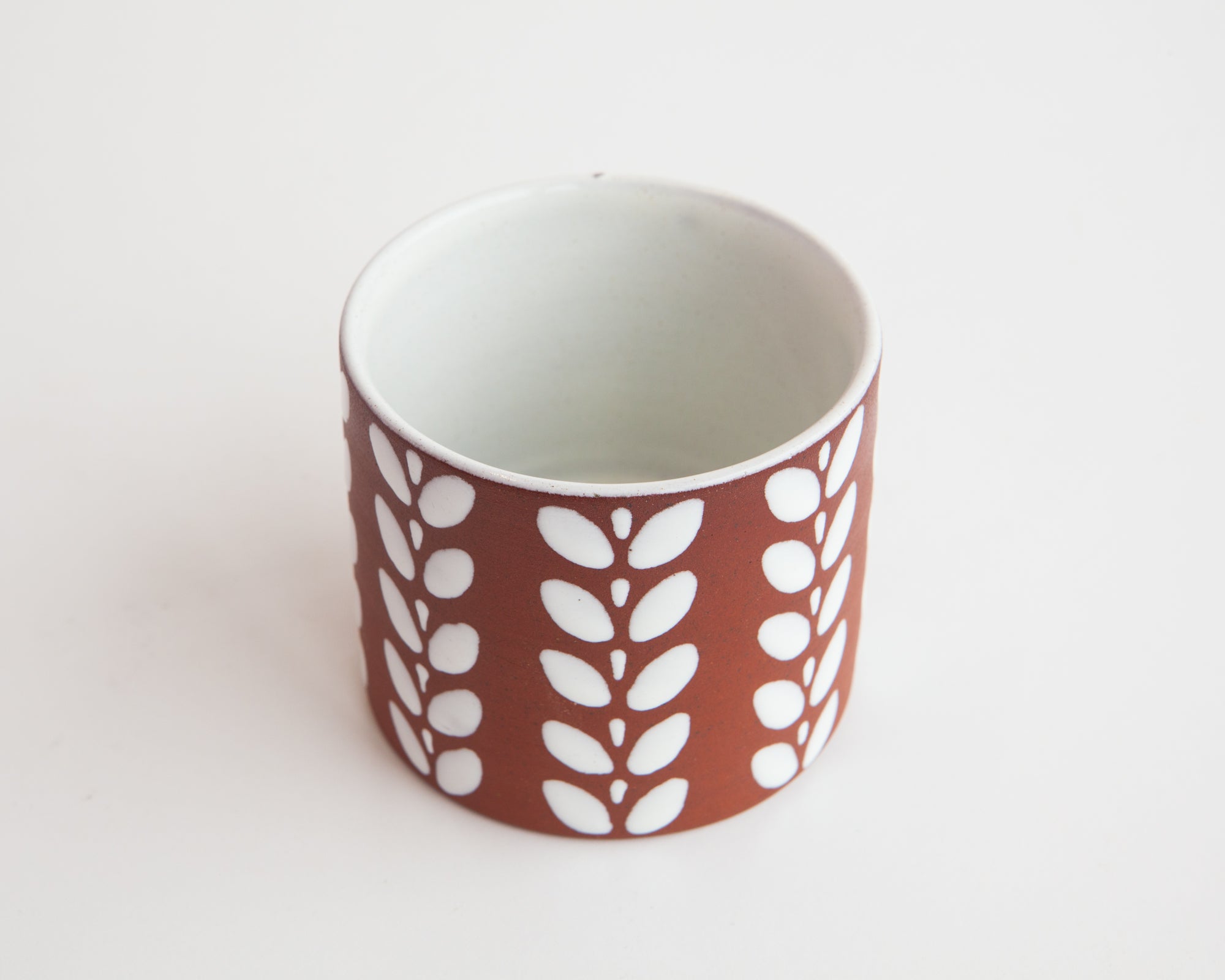 Decorated Leaf Pattern Vase by Joska Keramik