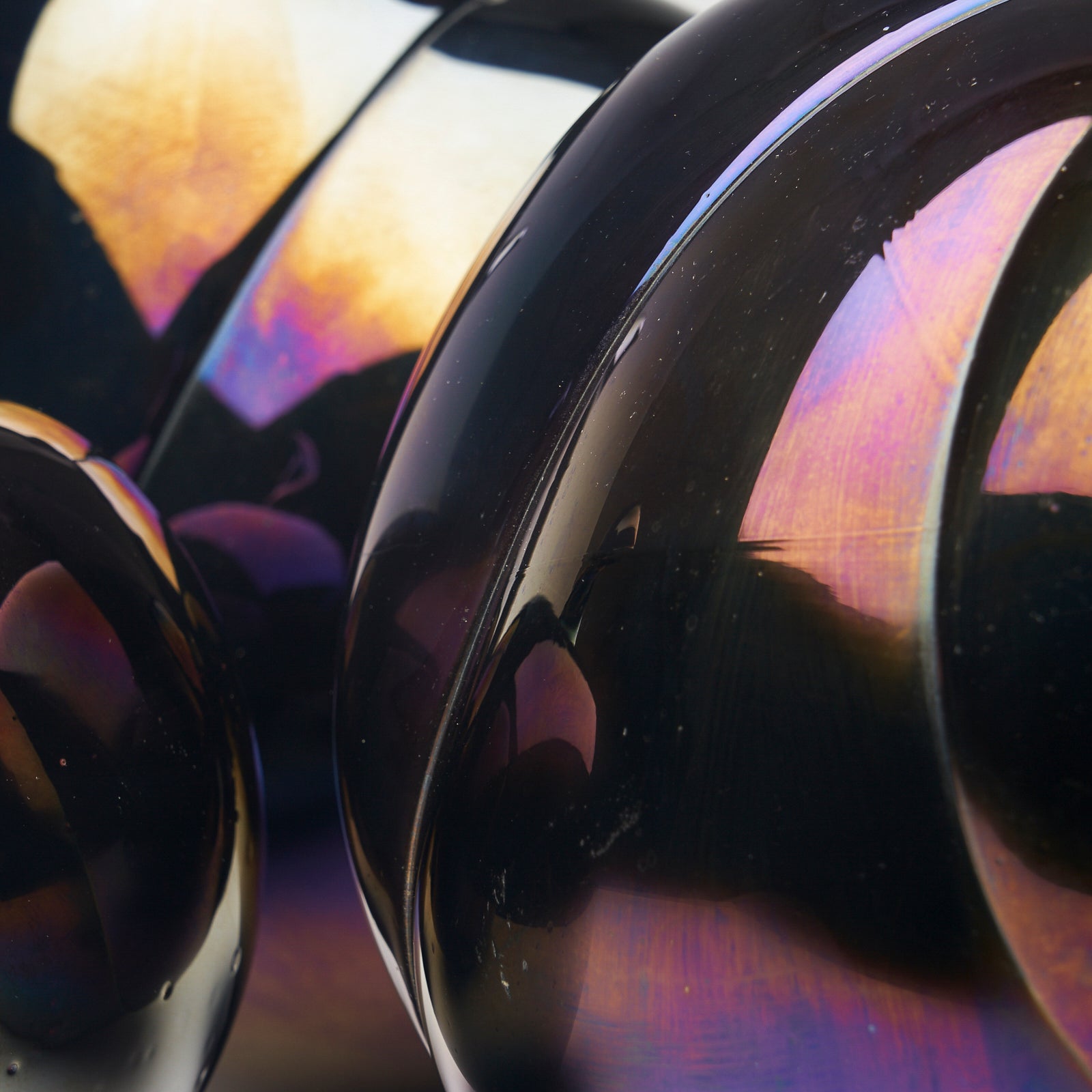 Trio of Iridescent Sculptures