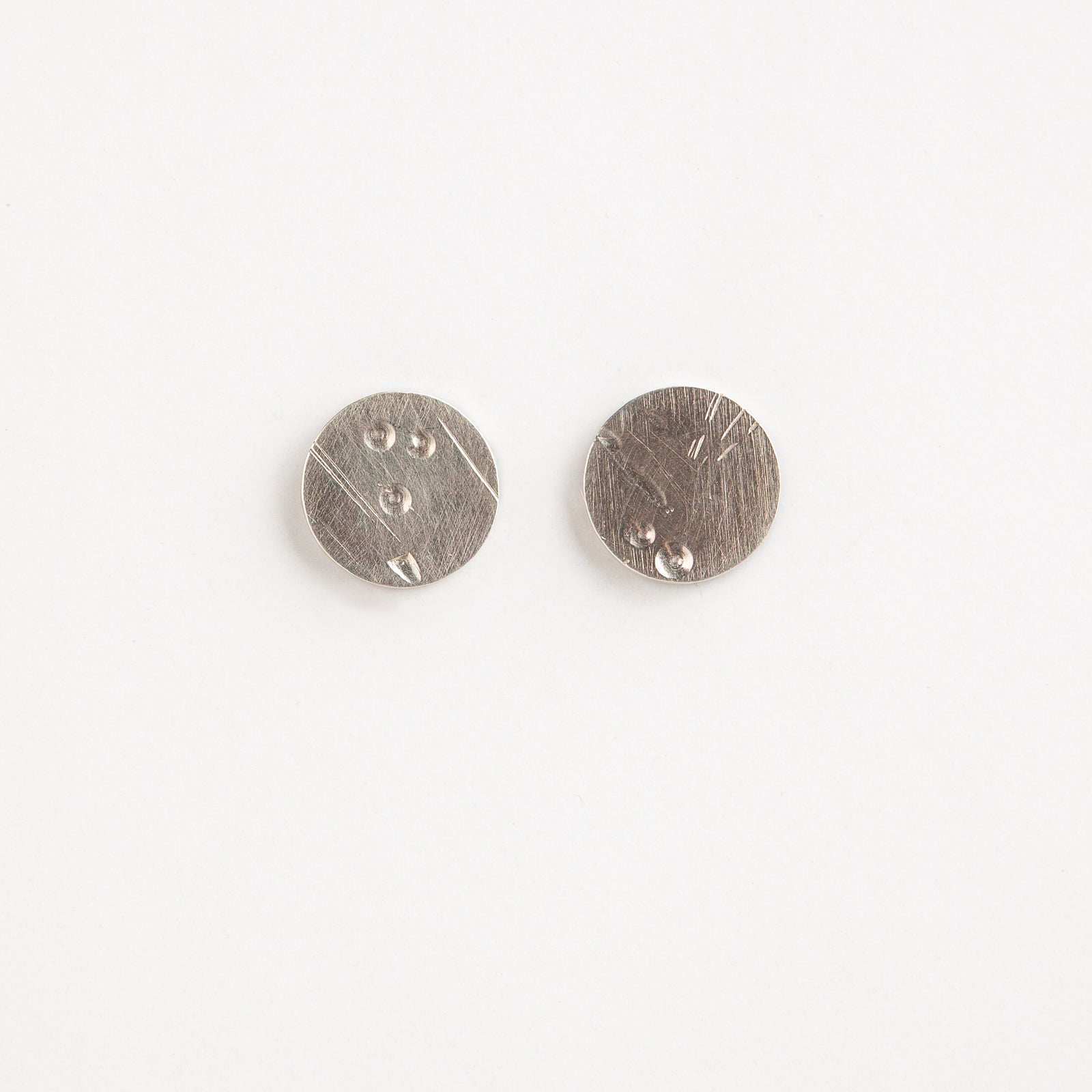 Hammered Textured Round Studs