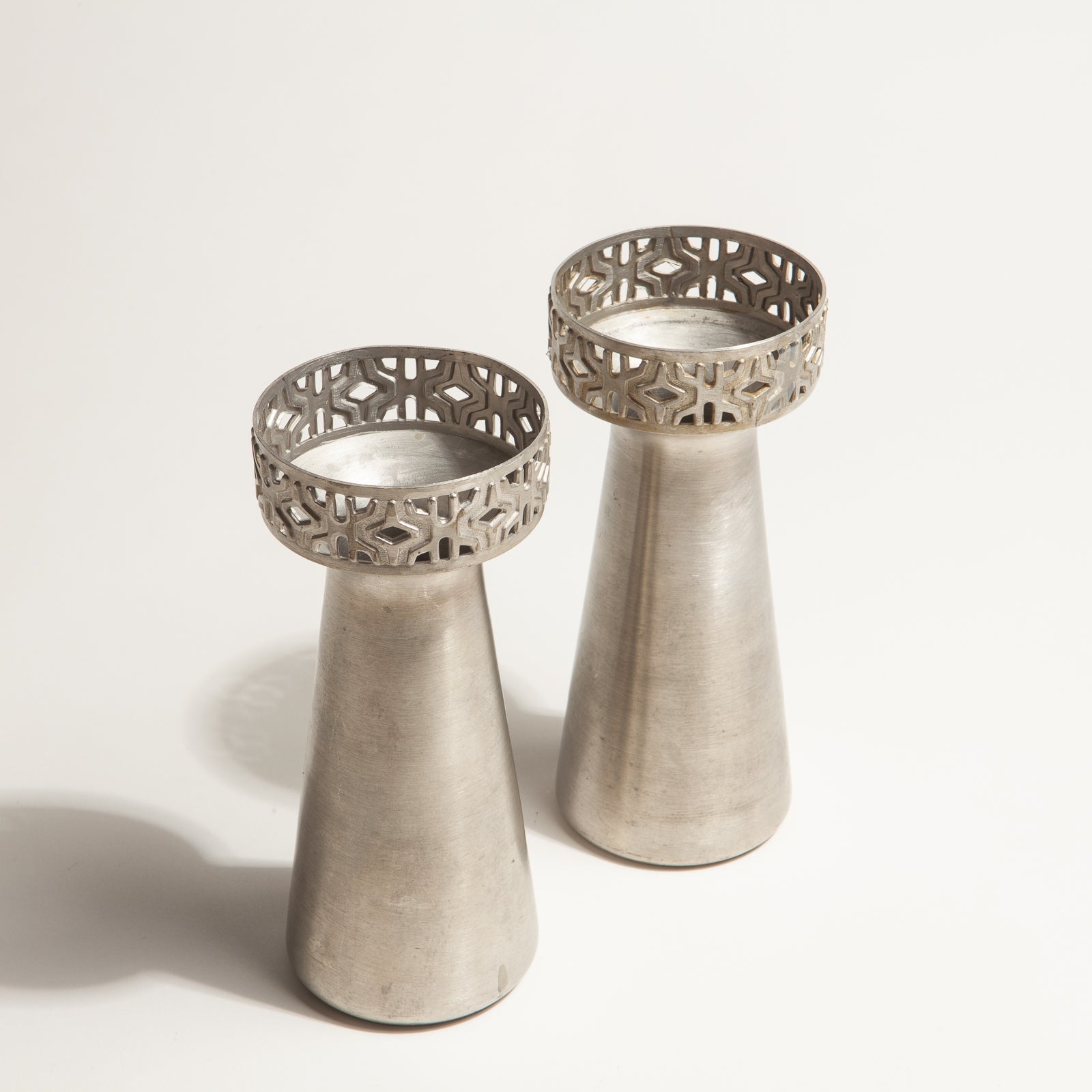 Vintage Norwegian Pewter Candlesticks