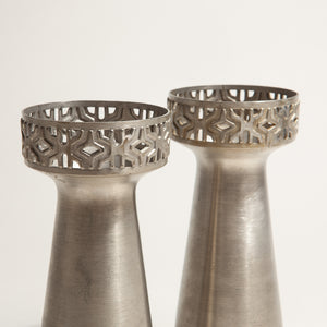Vintage Norwegian Pewter Candlesticks