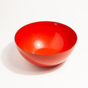Vintage Red Enamel Mixing Bowl