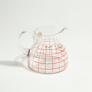 Hand Painted Glass Serving Set and Tray