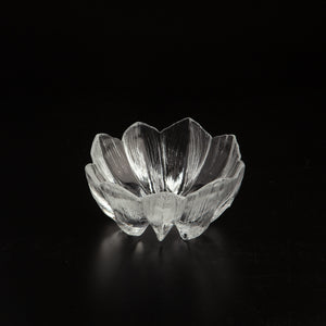 Scandinavian Crystal Water Lily Bowl