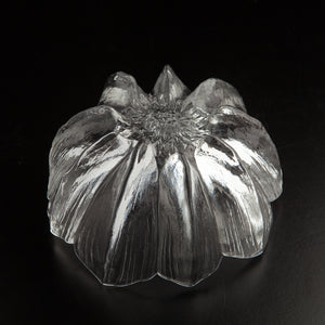Scandinavian Crystal Water Lily Bowl