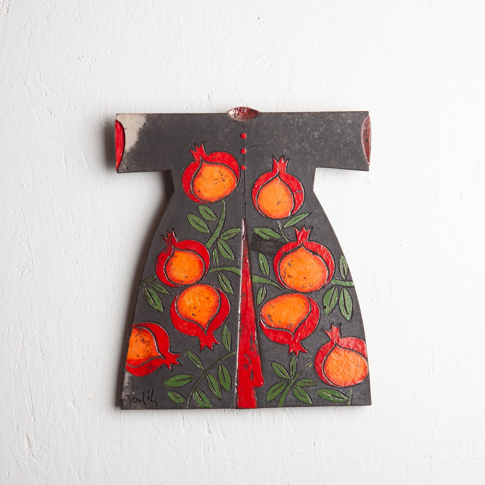 Raku Ceramic Kaftan Wall Panel