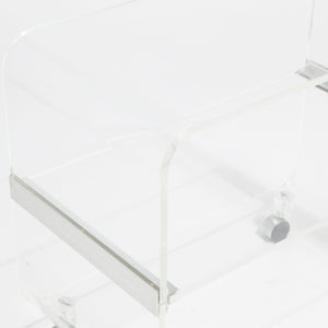 Post Modern Lucite Trolley