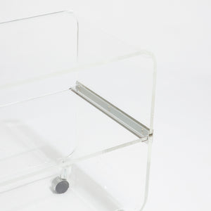 Post Modern Lucite Trolley
