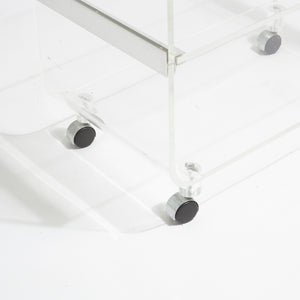 Post Modern Lucite Trolley