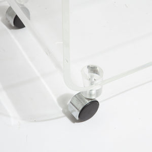 Post Modern Lucite Trolley