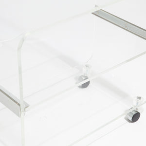 Post Modern Lucite Trolley