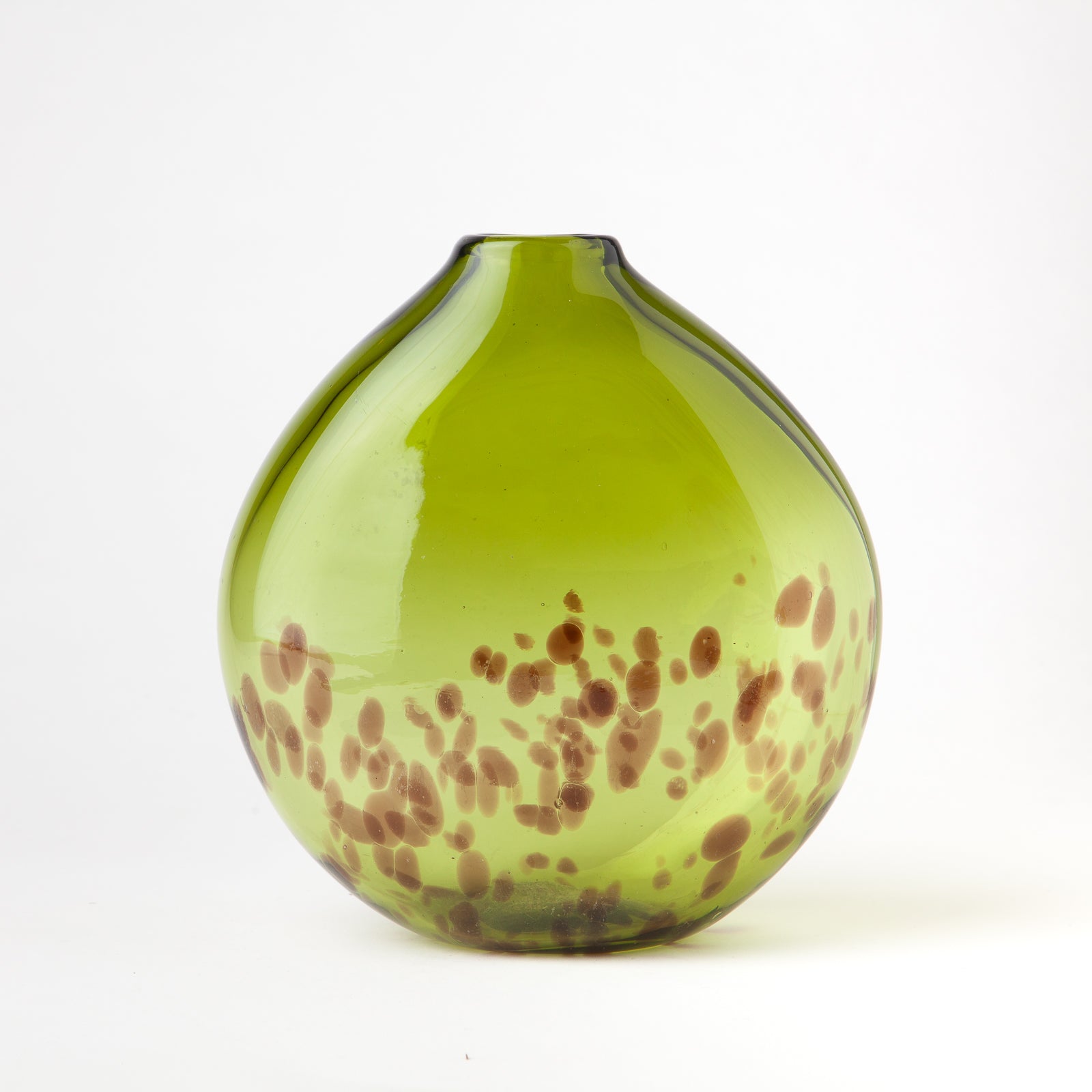 Vintage Green Tortoise Vase