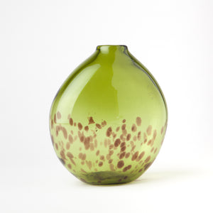 Vintage Green Tortoise Vase