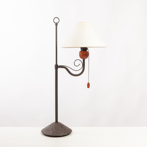 Curled Iron Table Lamp