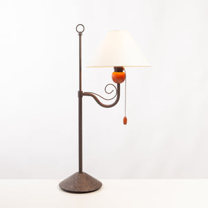 Curled Iron Table Lamp