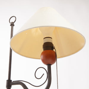 Curled Iron Table Lamp