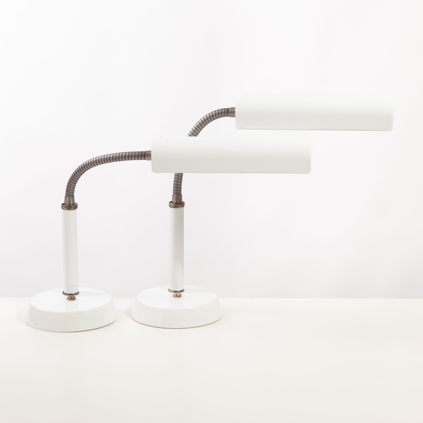 Pair of Mid Century Goose Neck Table Lamps