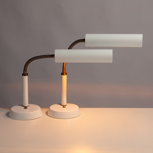 Pair of Mid Century Goose Neck Table Lamps