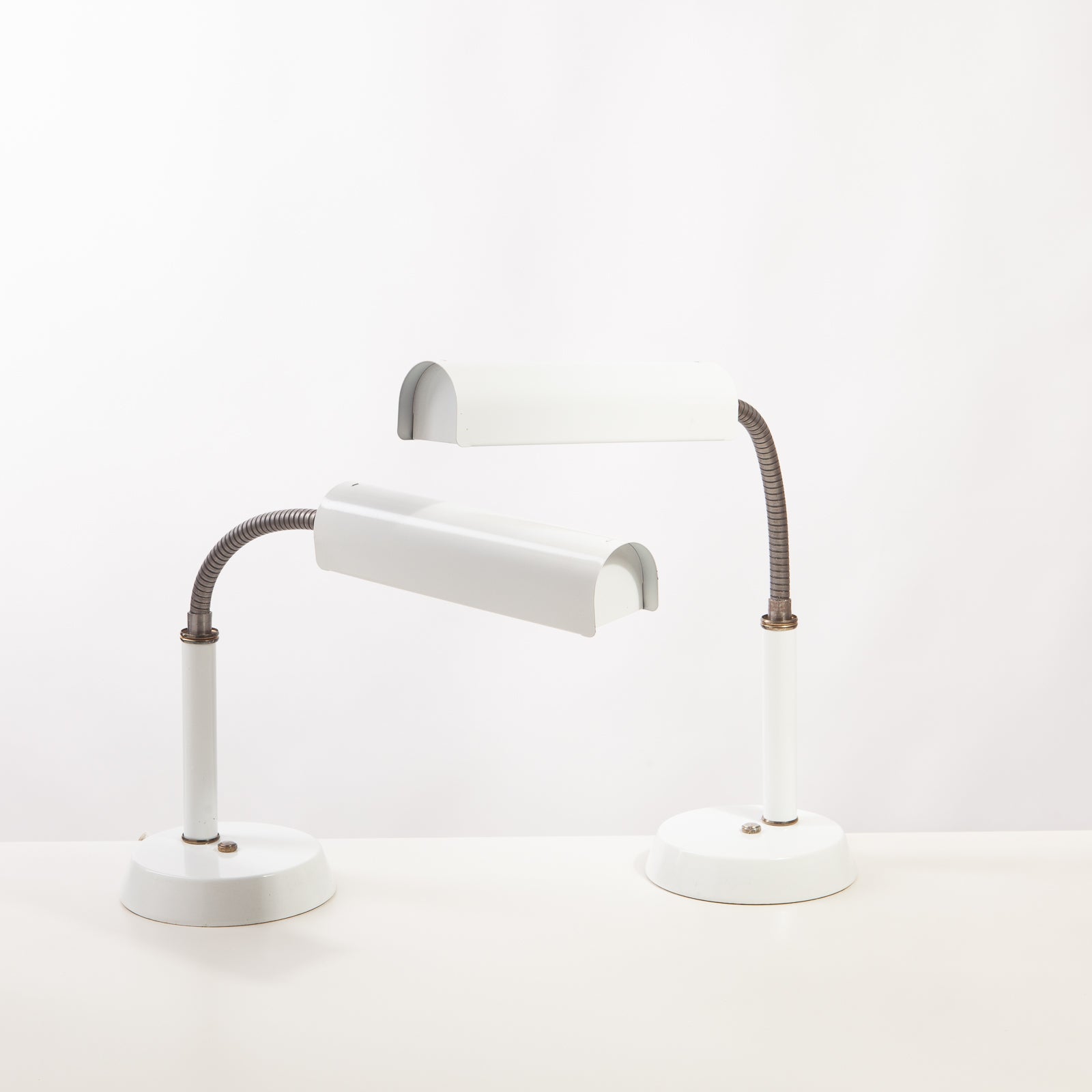 Pair of Mid Century Goose Neck Table Lamps