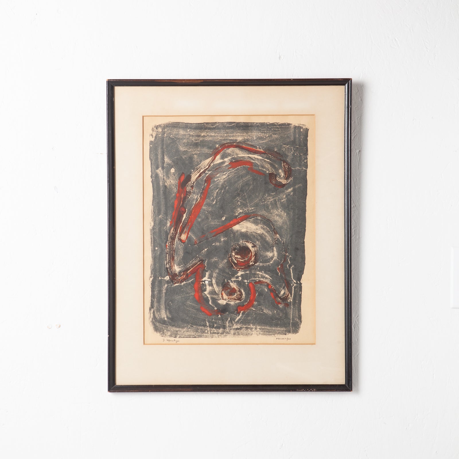 Abstract Monotype by Jack Henry Pollock 1960
