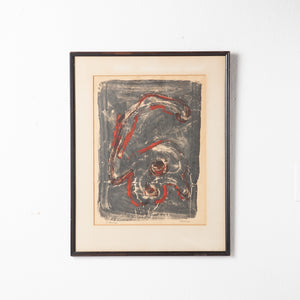 Abstract Monotype by Jack Henry Pollock 1960