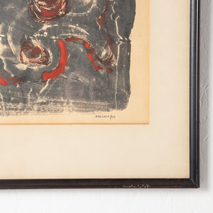 Abstract Monotype by Jack Henry Pollock 1960