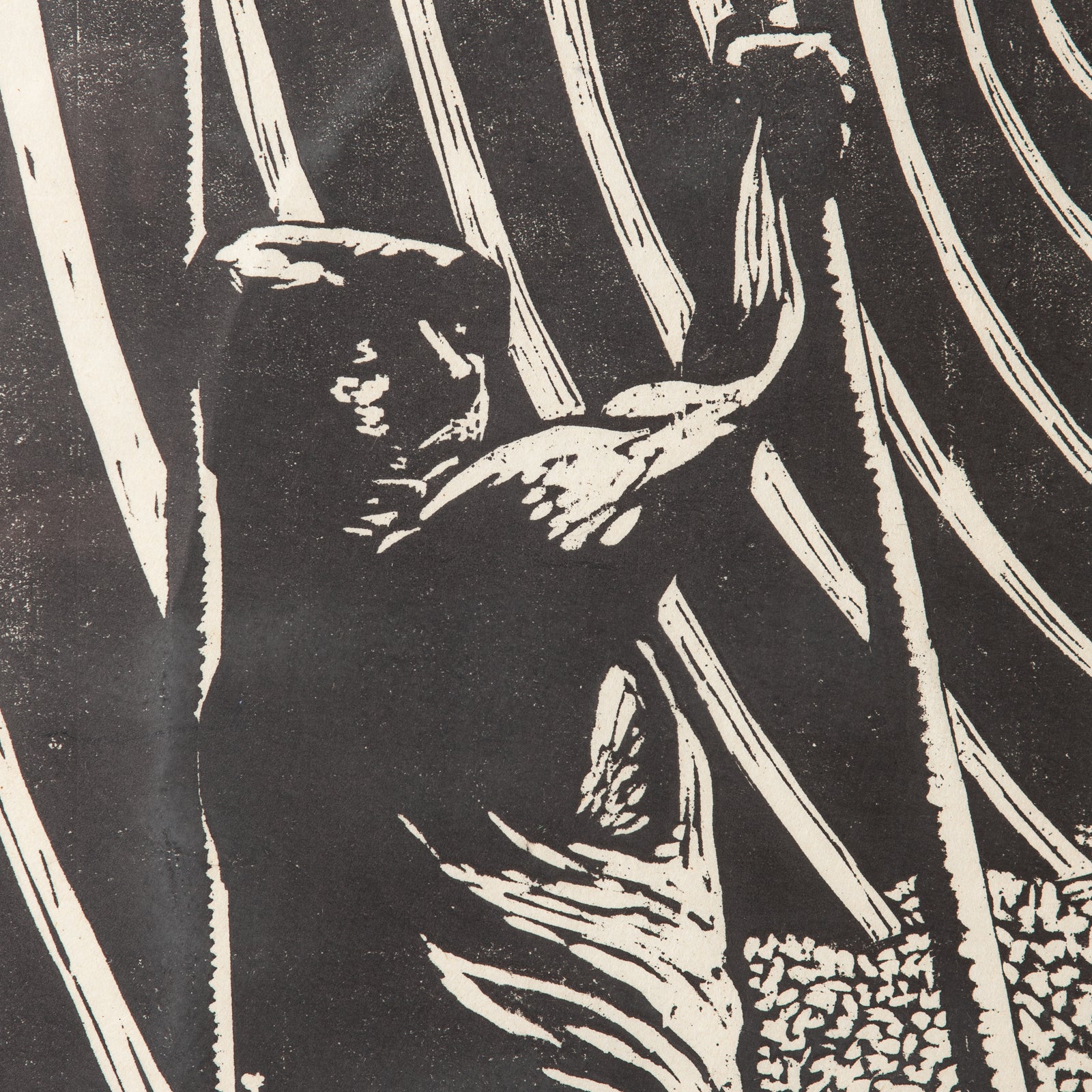 Jacob Pins Woodblock Print 1968