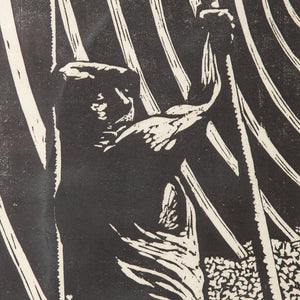 Jacob Pins Woodblock Print 1968