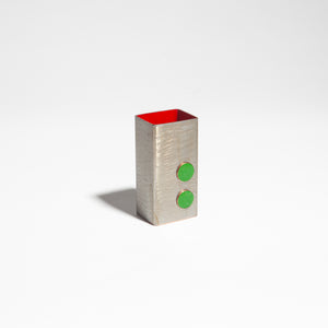 Abstract Steel Bud Vase