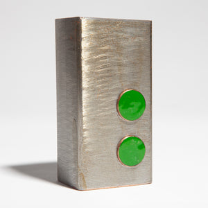 Abstract Steel Bud Vase