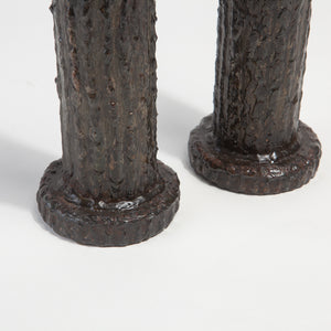 Brutalist Metal Candle Holders
