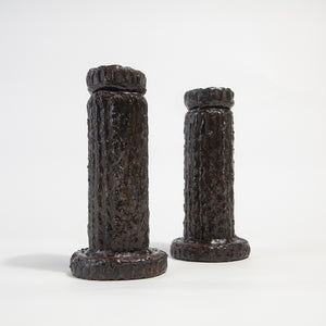 Brutalist Metal Candle Holders