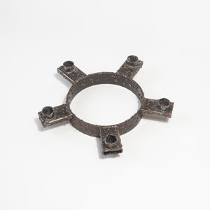 Brutalist Metal Candle Holder