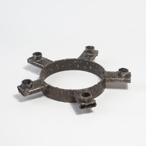 Brutalist Metal Candle Holder