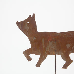 Tin Folk Art Cat Sculpture