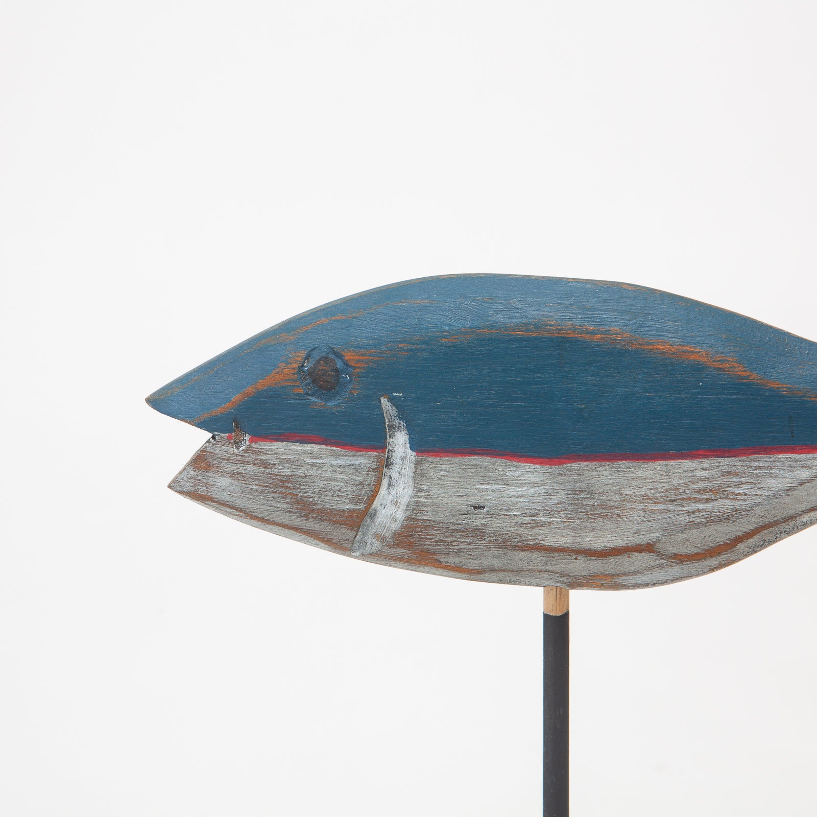 Wooden Folk Art Fish Sculpture