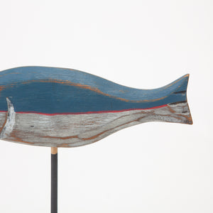 Wooden Folk Art Fish Sculpture
