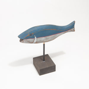 Wooden Folk Art Fish Sculpture
