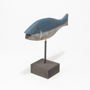 Wooden Folk Art Fish Sculpture