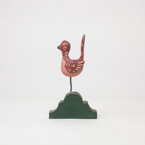 Wooden Folk Art Bird Sculpture