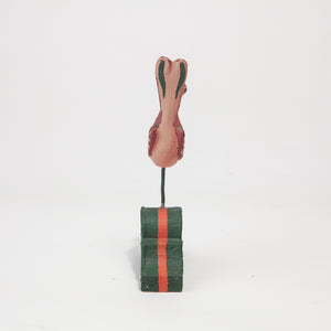 Wooden Folk Art Bird Sculpture