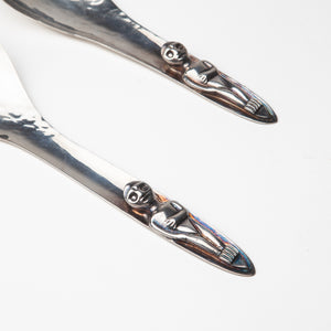 Silver Plated Serving Spoon and Fork