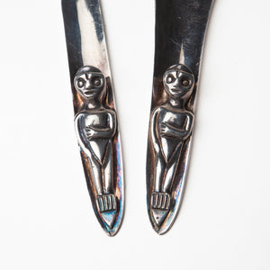Silver Plated Serving Spoon and Fork