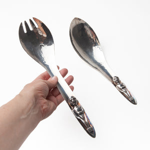 Silver Plated Serving Spoon and Fork