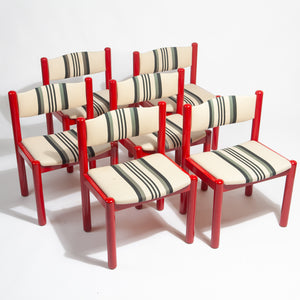 Red Shaker Dining Set by Hans J. Frydendal for Boltinge Stolefabrik