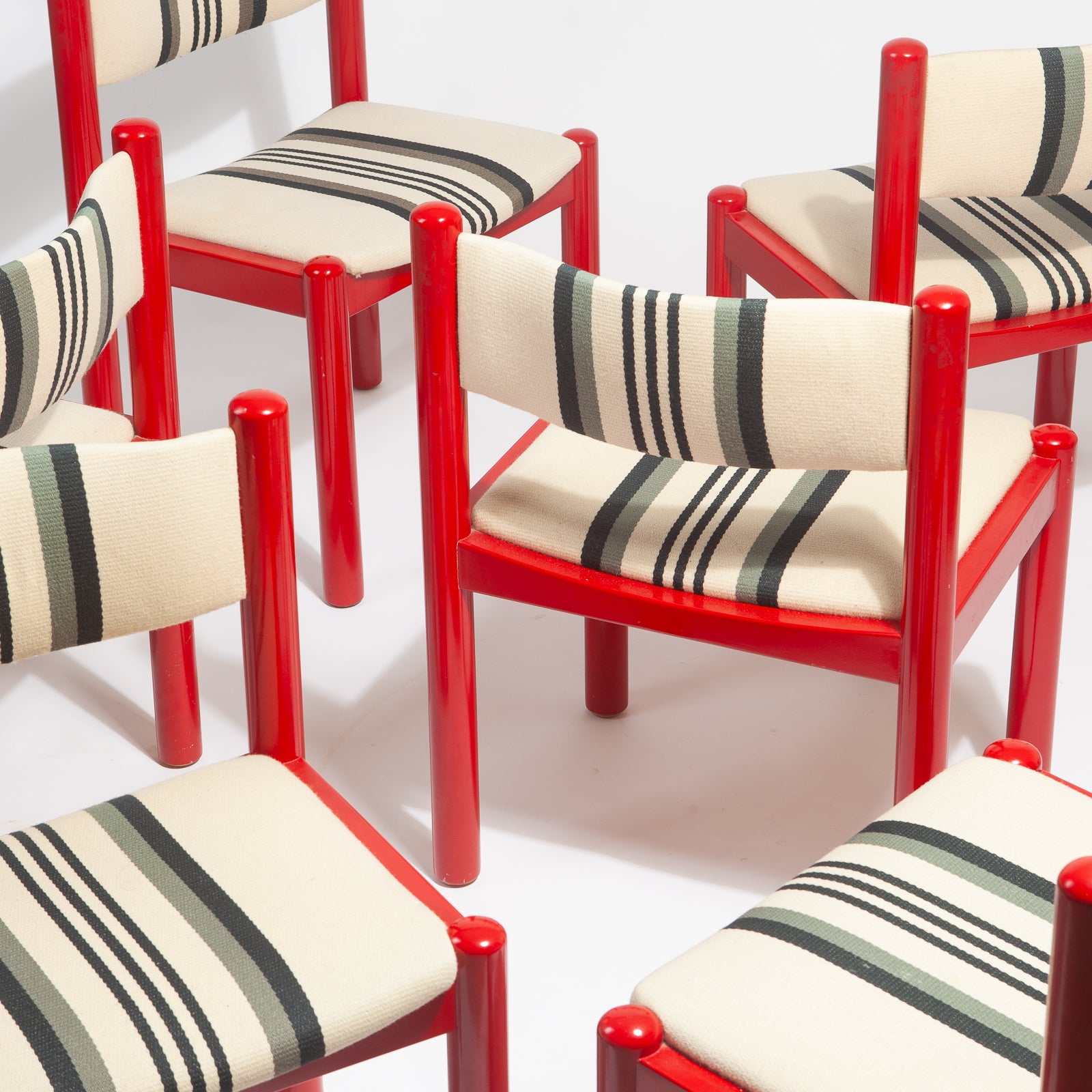 Red Shaker Dining Set by Hans J. Frydendal for Boltinge Stolefabrik