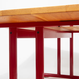 Red Shaker Dining Set by Hans J. Frydendal for Boltinge Stolefabrik